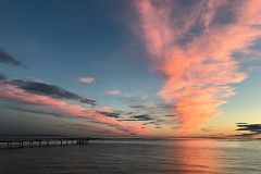 20C Sunset Over Muelle Loreto Pier And Strait Of Magellan From The Waterfront Of Punta Arenas Chile.jpg